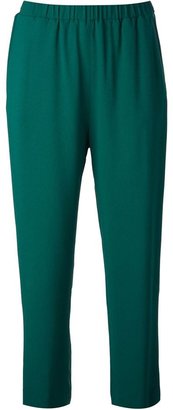 MSGM loose fit cropped trousers