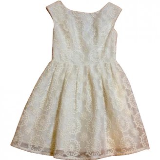 Topshop Ecru Cotton Dress