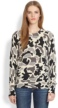 Equipment Sloane Cashmere Camouflage-Print Sweater