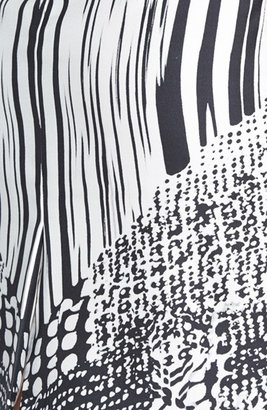 Rachel Roy Print Silk Pencil Skirt