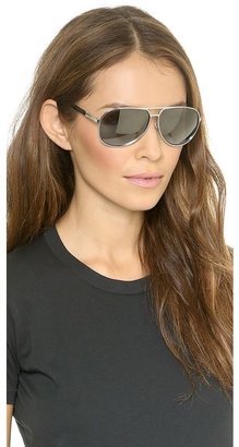 McQ Metal Aviator Sunglasses