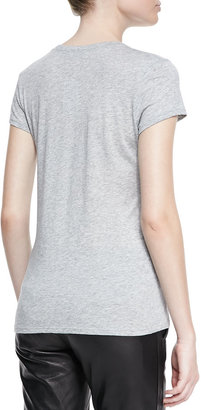 Vince Boy-Fit Jersey Tee, Heather Gray