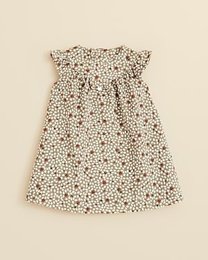 Tartine et Chocolat Infant Girls' Leaf Print Velour Dress - Sizes 12-24 Months