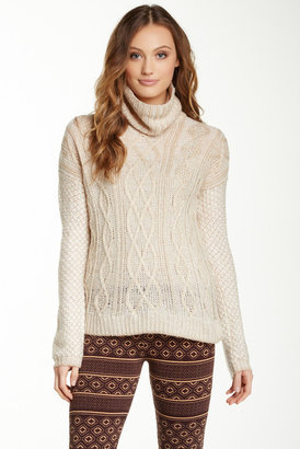 Romeo & Juliet Couture Woven Turtleneck Sweater