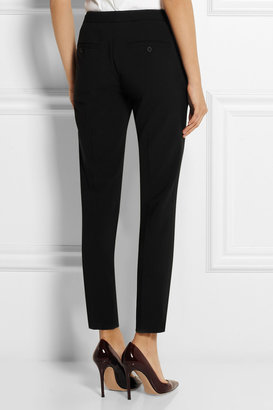 Theory Cropped stretch-crepe straight-leg pants
