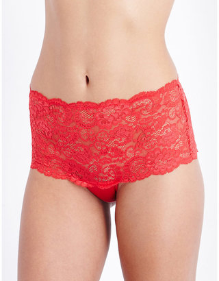 Mimi Holliday Amaryllis high-rise floral-lace briefs