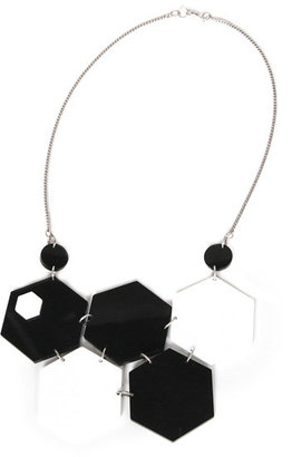 Substance Hexagon  Bib Necklace