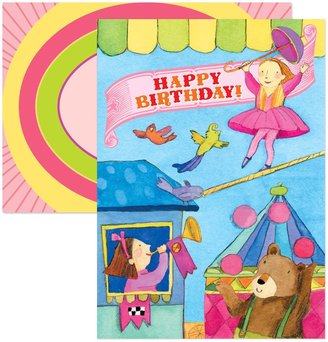 Eeboo Fairy Circus Birthday Card - 6 ct