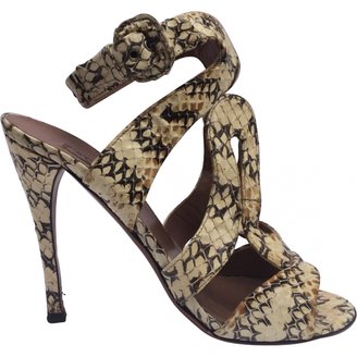 Alaia Beige Exotic leathers Sandals