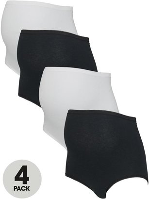 Intimates Essentials Maternity Briefs (4 Pack) 'Over The Bump'