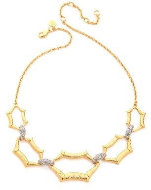 Alexis Bittar Scalloped Link Crystal Necklace