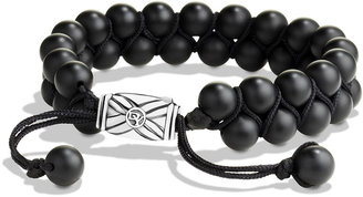 David Yurman Spiritual Beads Two-Row Bracelet with Black Onyx