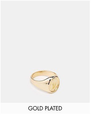 ASOS Gold Plated Pinky Ring - Gold