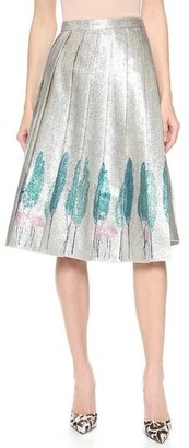 Vika Gazinskaya Pleated Wrap Skirt