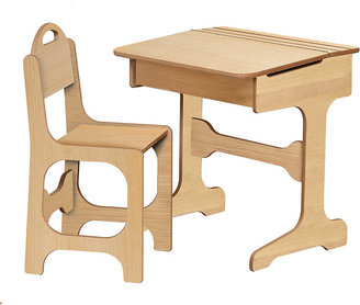 Saplings Desk and Chair - Solid Pine.
