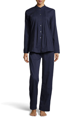 Donna Karan Cotton Batiste Pajama Set, Ink