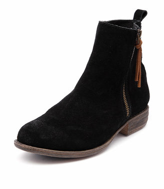 I Love Billy Wazzoo Black Suede Leather