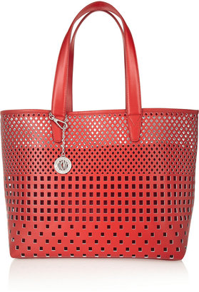 DKNY Cutout leather tote