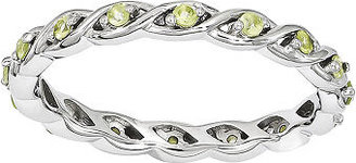 Fine Jewelry Personally Stackable Genuine Peridot Twisted Eternity Ring