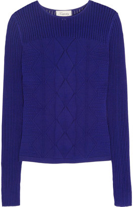 Temperley London Acacia pointelle-knit sweater