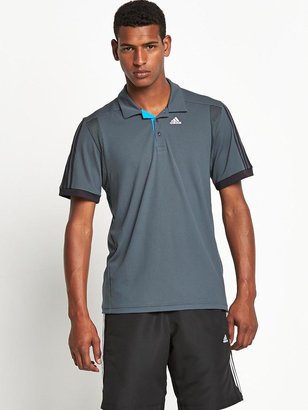 adidas Clima Mens Training Polo Shirt - Dark Grey