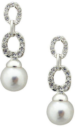 Cezanne Pearl Drop Earring - WHITE