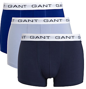 Gant Solid Trunk, Pack of 3, Blue