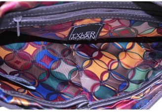 Tyler Rodan NEW Gray Faux Leather Metallic Purse Shoulder Handbag Large BHFO