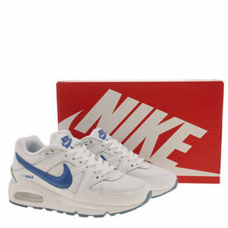 Nike kids white & blue air max command boys youth