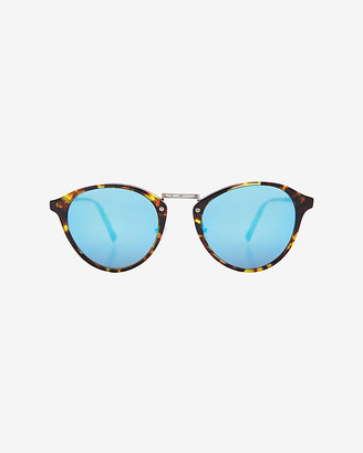 Spektre sunglasses Havana Rim Mirrored Lense Sunglasses