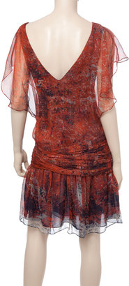 Max Studio Printed Chiffon Dress