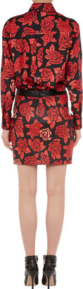 Ungaro Rose-Print Skirt