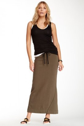 James Perse French Terry Twisted Seam Maxi Skirt