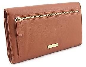 Vince Camuto Kyla Womens Brown Wallet Leather Clutch