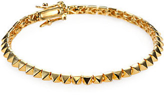 Eddie Borgo Pyramid Tennis Bracelet/Goldtone