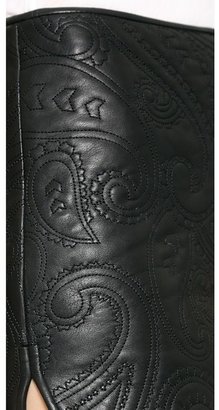 Alexander Wang Paisley Quilted Leather Skirt
