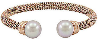 Majorica Pearl Rose Gold Plated Steel Bangle