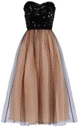 RED Valentino Sequin and point d'esprit dress
