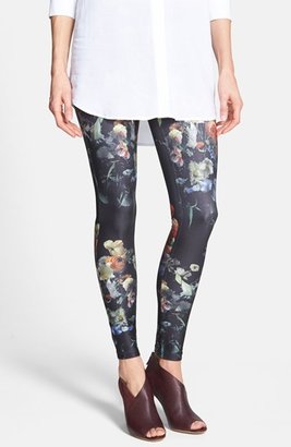 Hue Floral Print Jersey Leggings