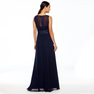 Chaps Georgette Empire Evening Gown - Women's