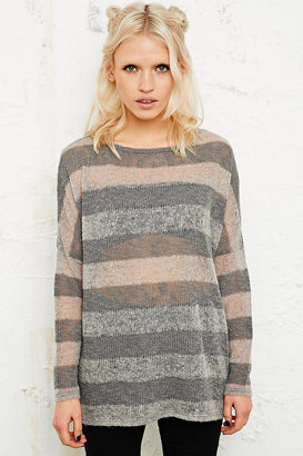 Sparkle & Fade Drop Shoulder Sweater in Stripe