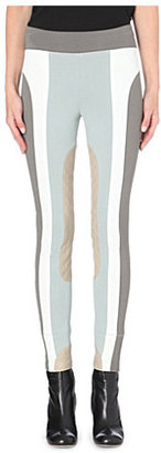 Marc Jacobs Colour block stretch-crepe leggings