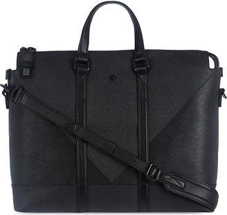Kenzo Saffiano Leather Messenger Bag - for Men
