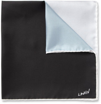Lanvin Four-Tone Silk Pocket Square