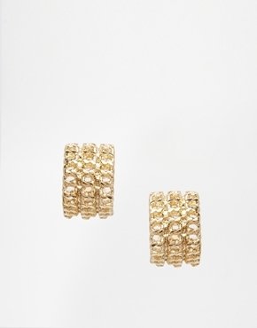 ASOS Limited Edition Chain Mini Hoop Earring - gold
