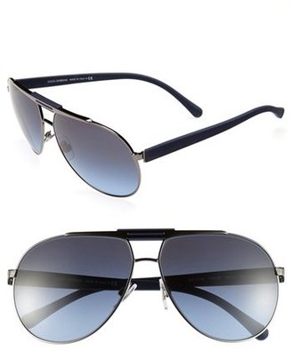 Dolce & Gabbana 62mm Classic Aviator Sunglasses