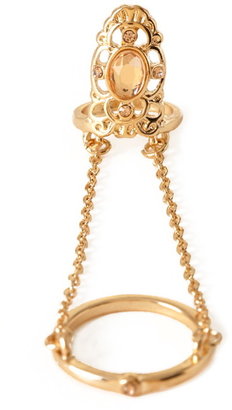 Forever 21 chained filigree midi ring