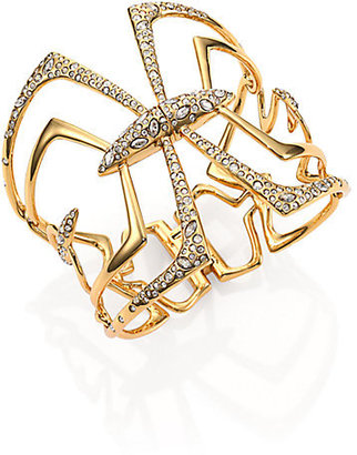 Alexis Bittar Miss Havisham Kinetic Crystal Mirrored Bracelet