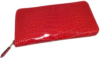 Hermes Red Exotic leathers Wallet