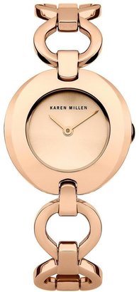 Karen Millen Rose Gold Tone Dial and Rose Gold Tone Stainless Steel Bracelet Ladies Watch